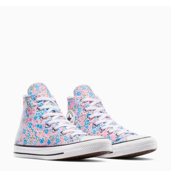 New NIB Converse CTAS Women's High-Top Sneakers - Floral Sz 9 $70 - Picture 3 of 11